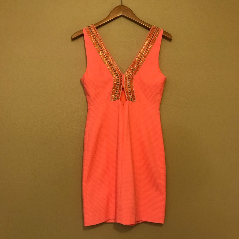 Lilly Pulitzer Eliot Shift in Papaya NWT - Picture 3 of 8